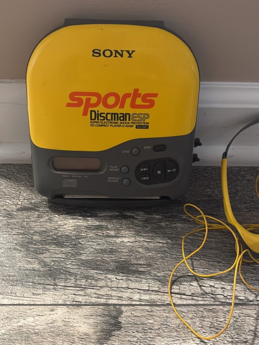Sony sports Discam ESP with Wired On-Ear Headphones Slim Headband